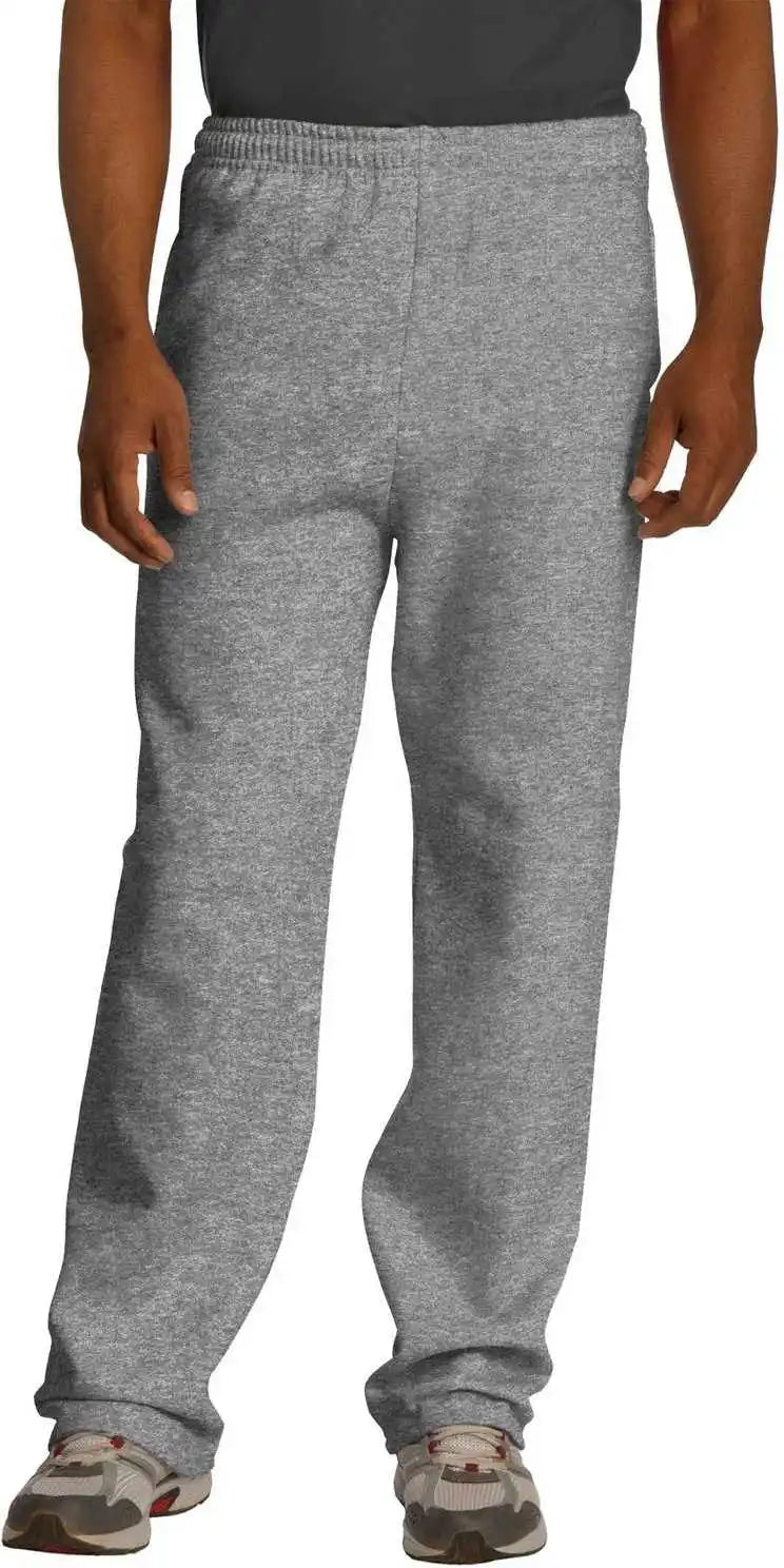 Jerzees 974mp Nublend Open Bottom Pant with Pockets - Oxford