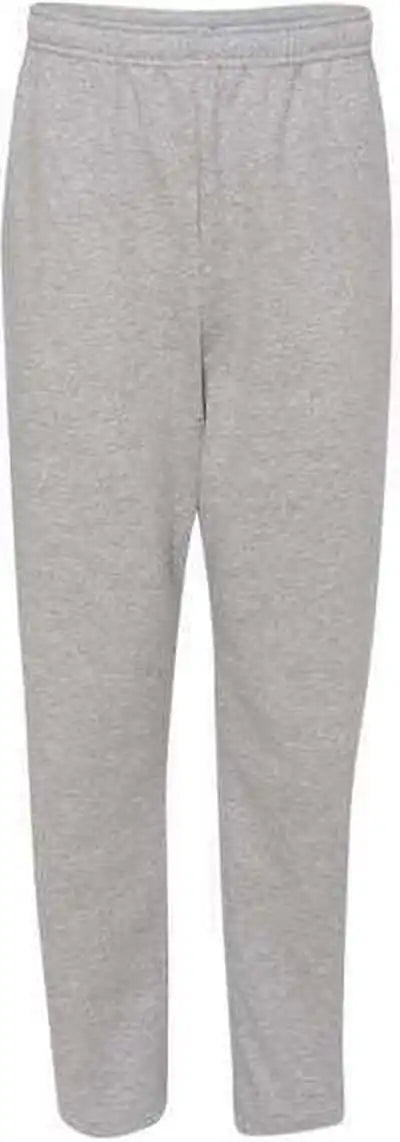 Jerzees 974mpr Nublend Open Bottom Sweatpants with Pockets Athletic Heather