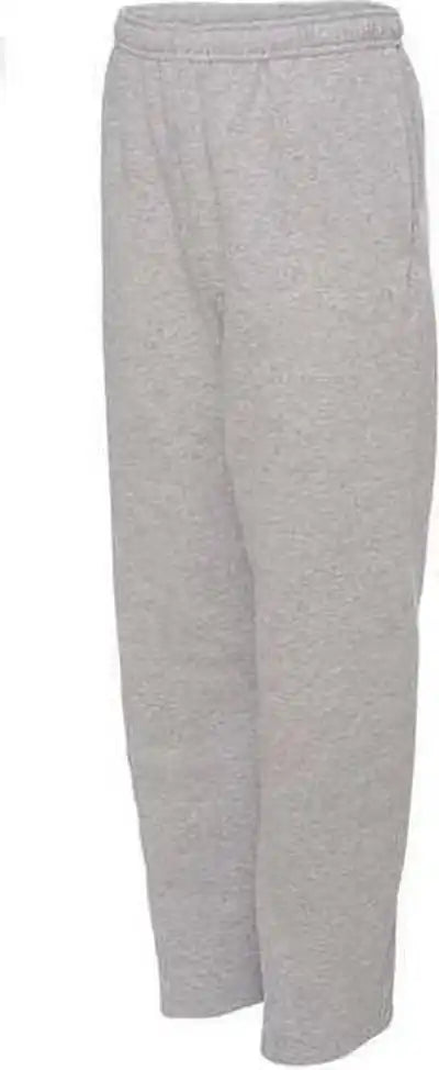 Jerzees 974mpr Nublend Open Bottom Sweatpants with Pockets Athletic Heather
