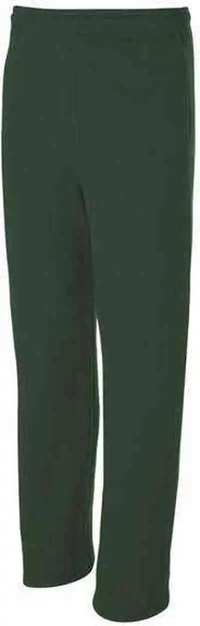 Jerzees 974mpr Nublend Open Bottom Sweatpants with Pockets - Forest Green