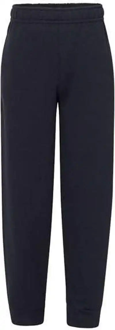 Jerzees 975yr Youth Nublend Jogger Fleece Pants Black