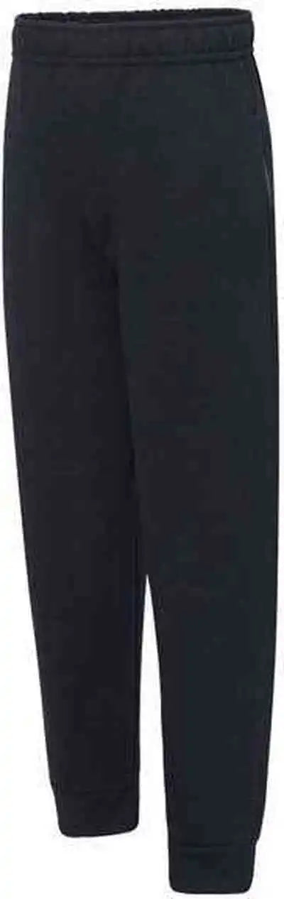 Jerzees 975yr Youth Nublend Jogger Fleece Pants Black