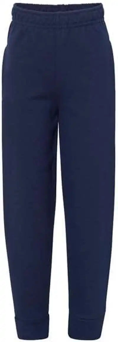 Jerzees 975yr Youth Nublend Jogger Fleece Pants J. Navy