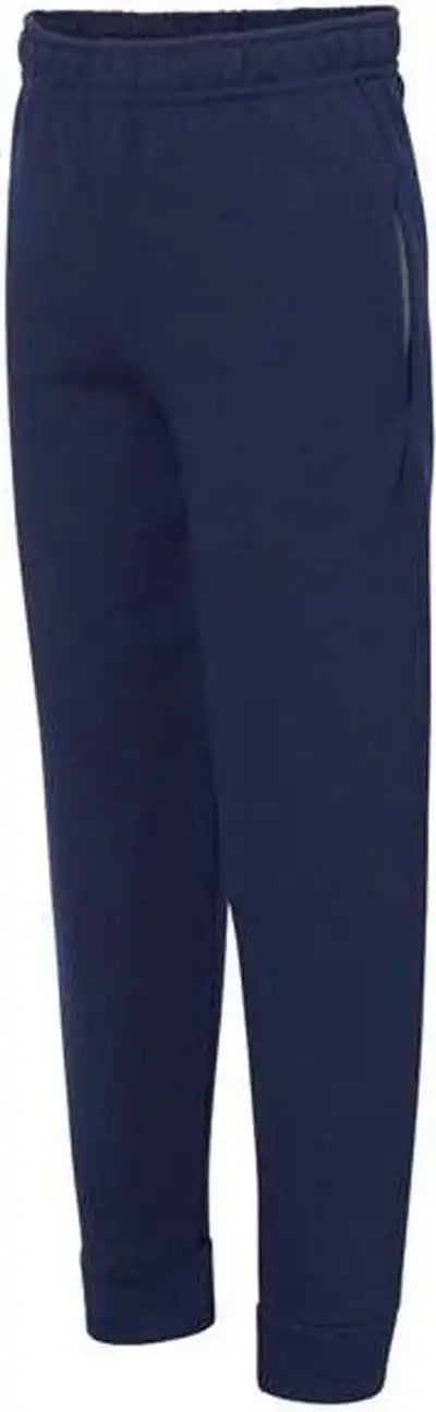 Jerzees 975yr Youth Nublend Jogger Fleece Pants J. Navy
