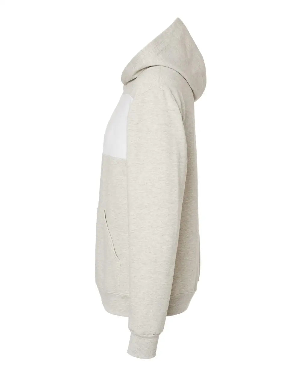Jerzees 98cr Nublend® Billboard Hooded Sweatshirt - Oatmeal Heather White