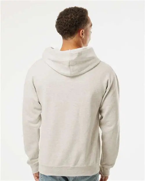 Jerzees 98cr Nublend® Billboard Hooded Sweatshirt - Oatmeal Heather White