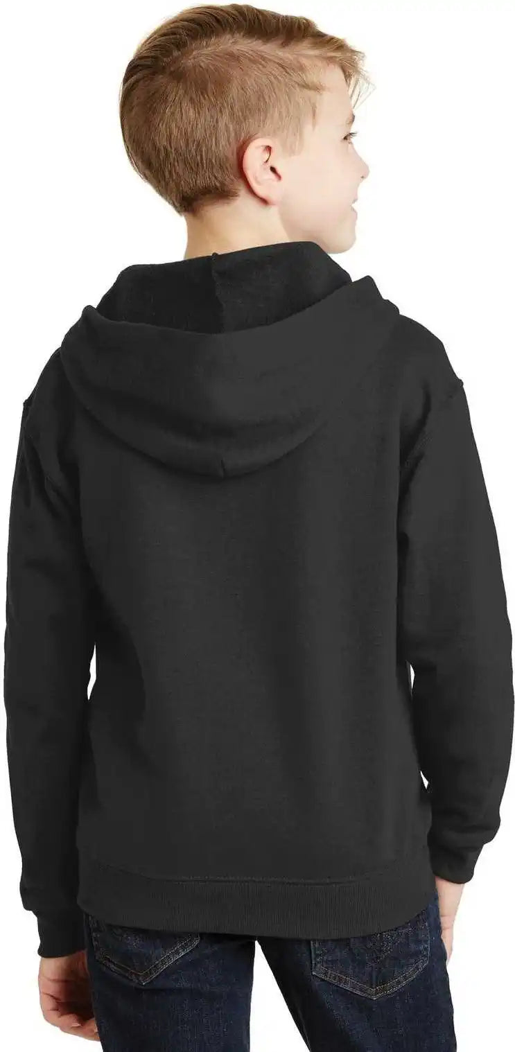 Jerzees 993b Youth Nublend Full Zip Hooded Sweatshirt Black