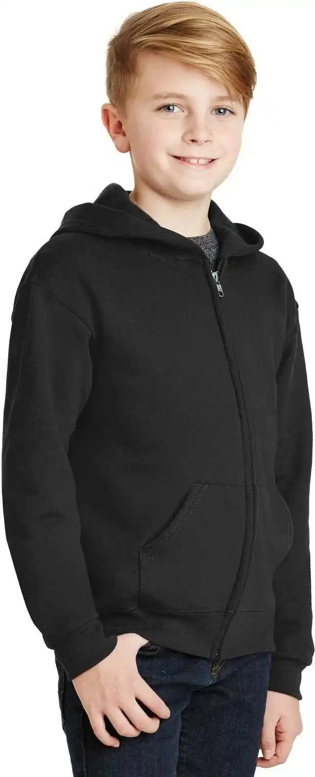 Jerzees 993b Youth Nublend Full Zip Hooded Sweatshirt Black