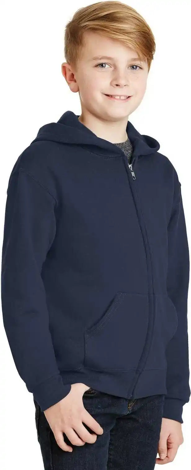 Jerzees 993b Youth Nublend Full Zip Hooded Sweatshirt Navy