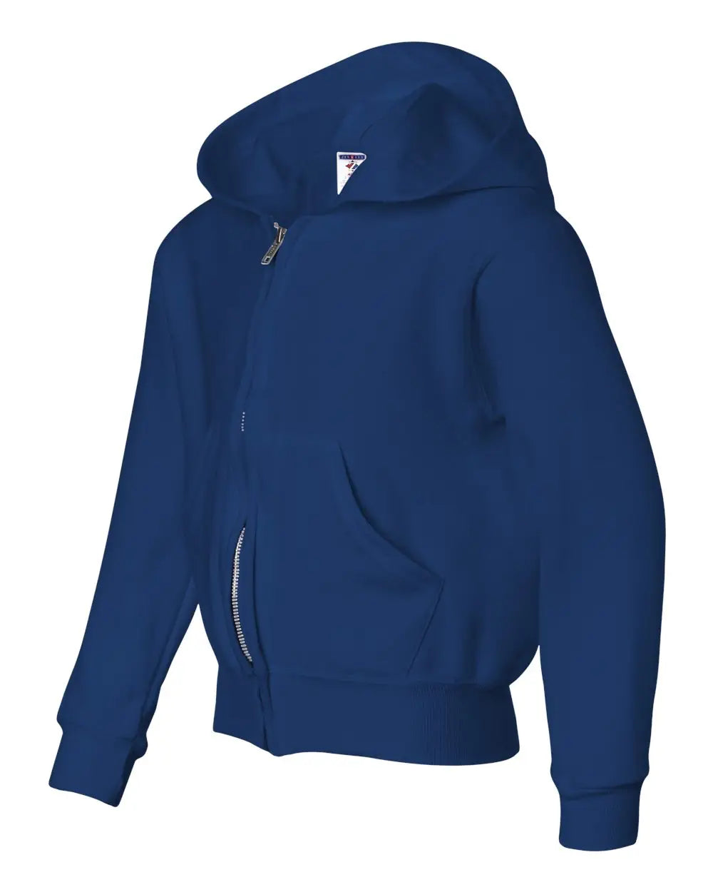 Jerzees 993br Nublend Youth Full-zip Hooded Sweatshirt - Royal