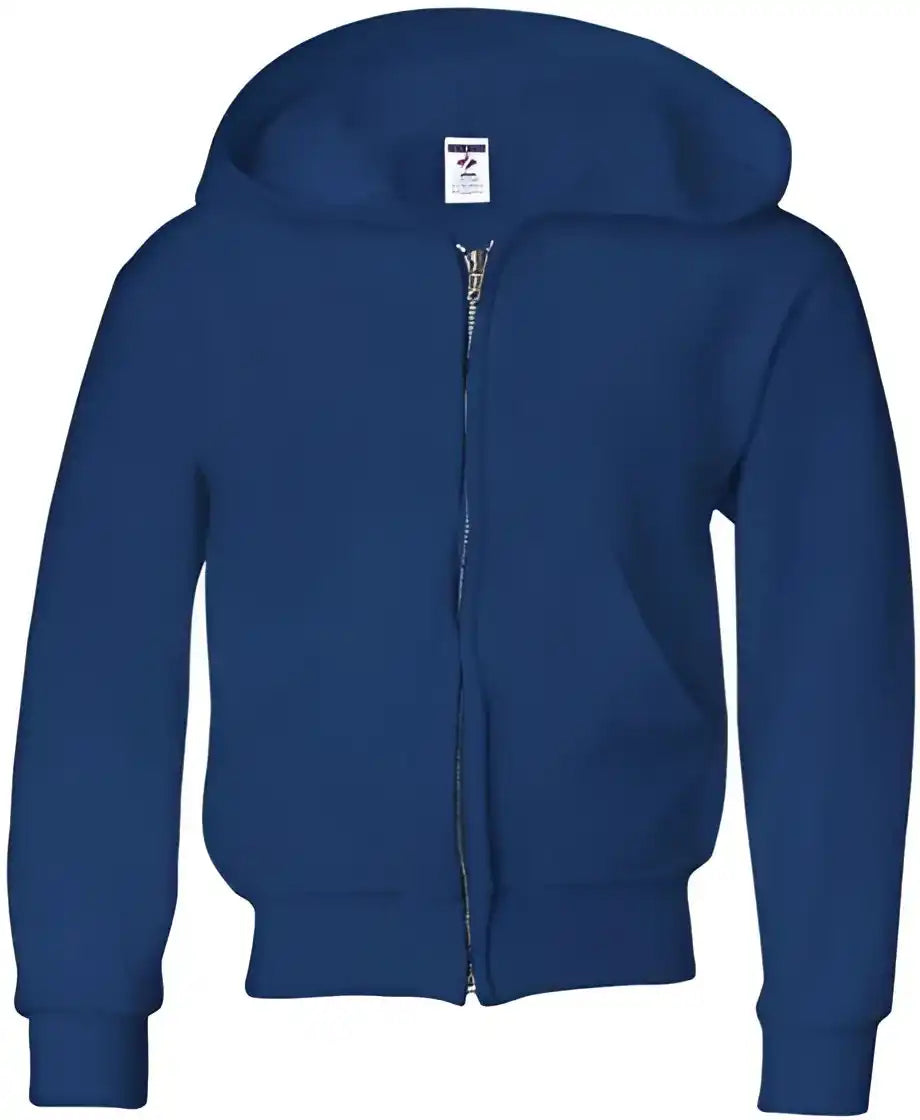 Jerzees 993br Nublend Youth Full Zip Hooded Sweatshirt Royal