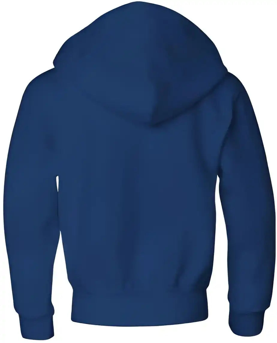 Jerzees 993br Nublend Youth Full Zip Hooded Sweatshirt Royal