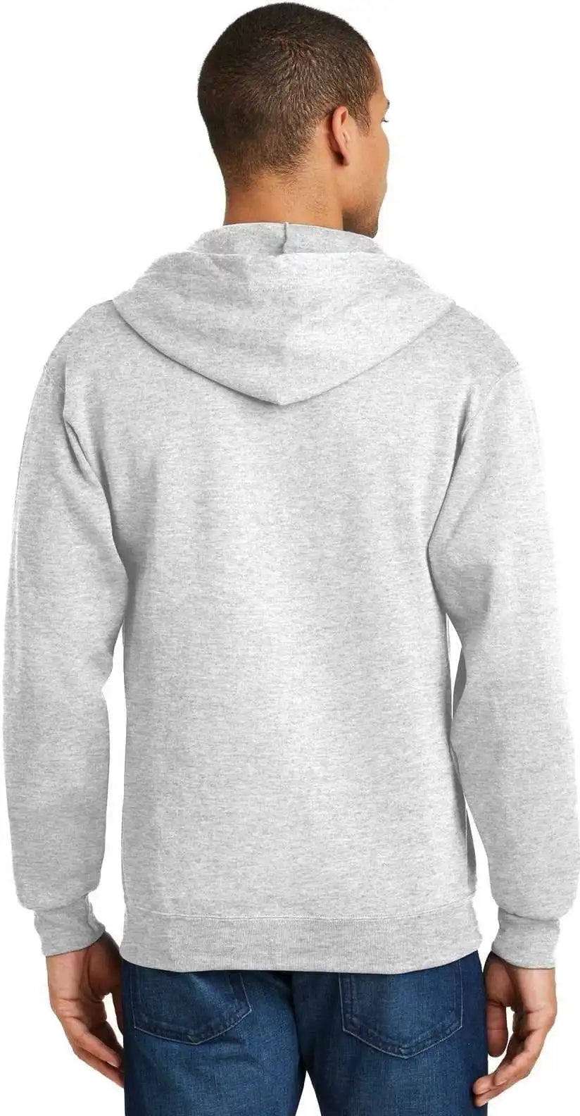 Jerzees 993m Nublend Full Zip Hooded Sweatshirt Ash