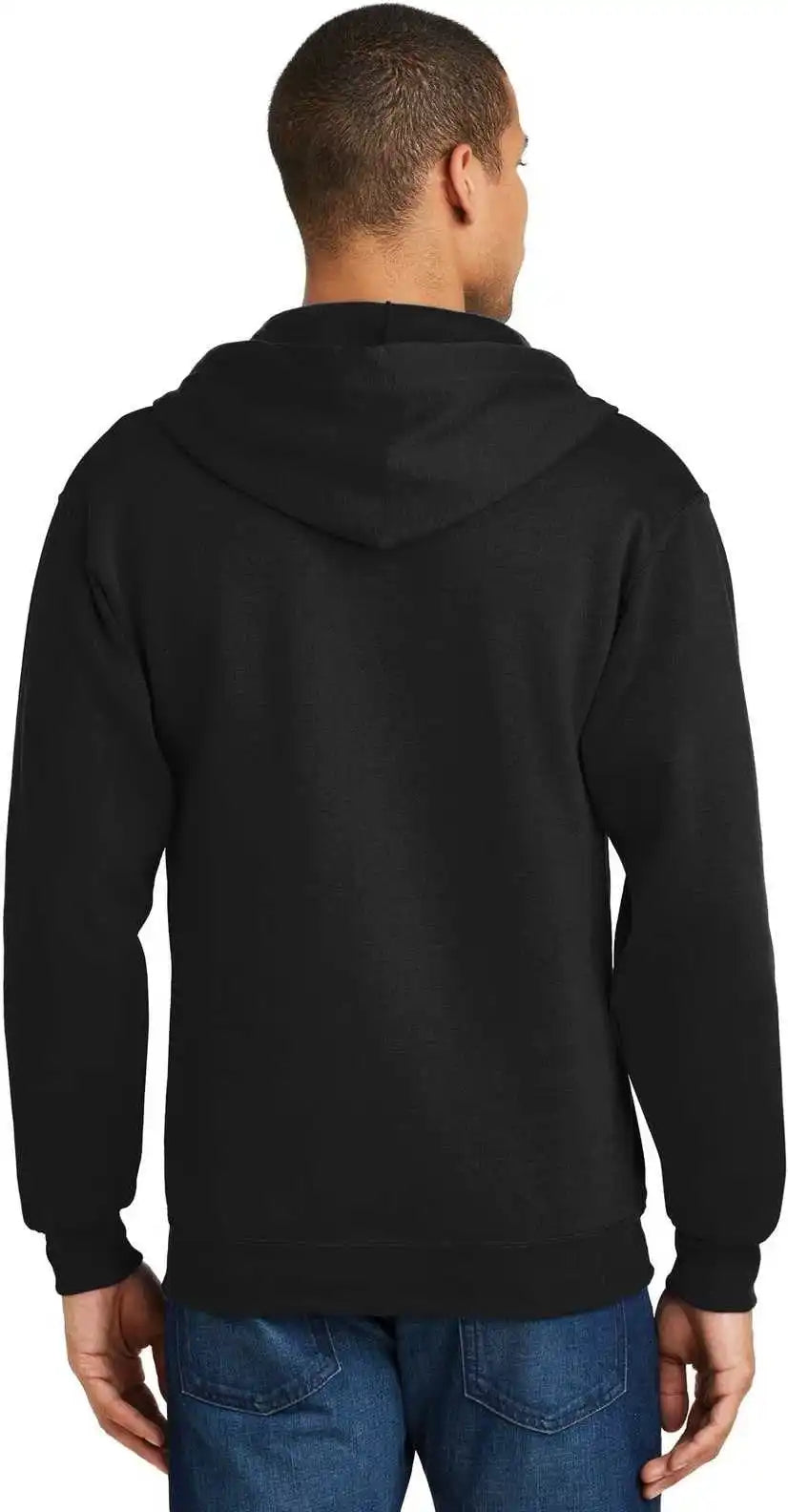 Jerzees 993m Nublend Full Zip Hooded Sweatshirt Black