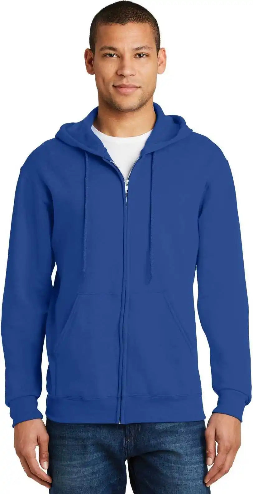 Jerzees 993m Nublend Full-zip Hooded Sweatshirt - Royal