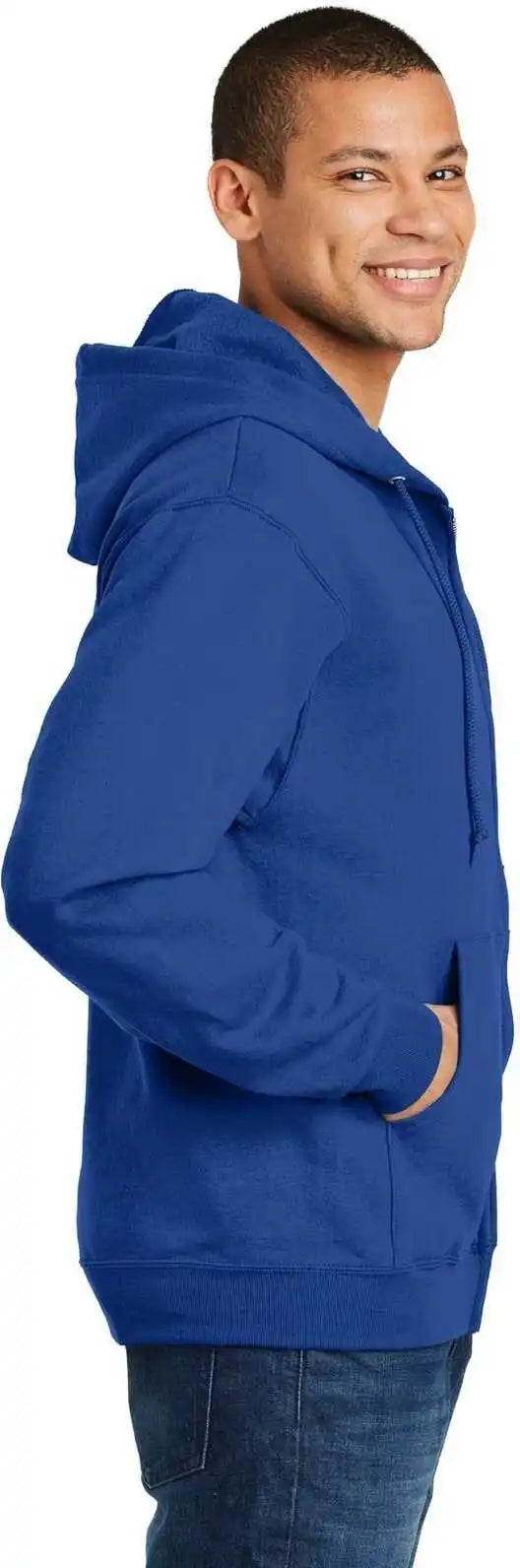 Jerzees 993m Nublend Full-zip Hooded Sweatshirt - Royal