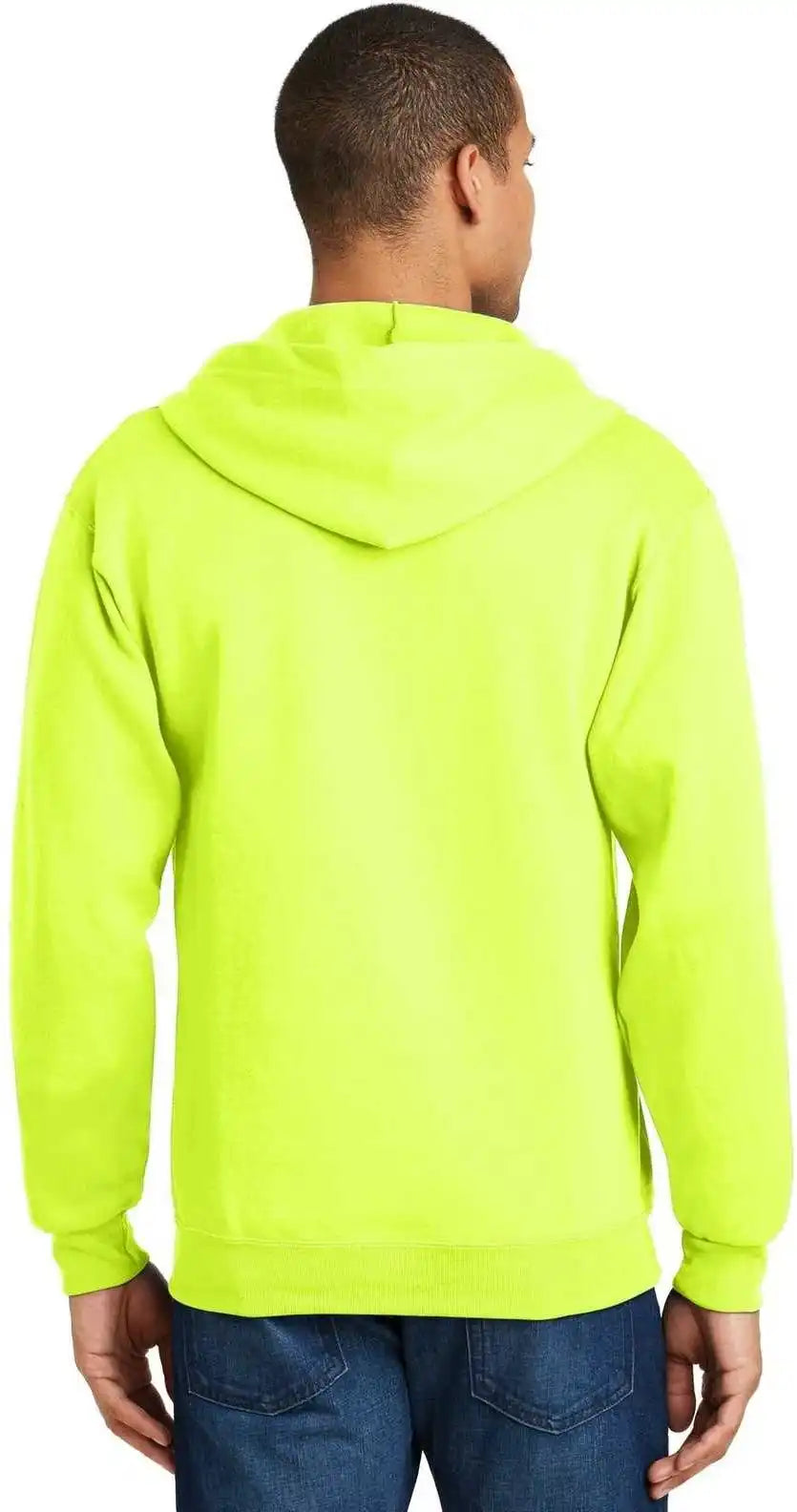 Jerzees 993m Nublend Full-zip Hooded Sweatshirt - Safety Green