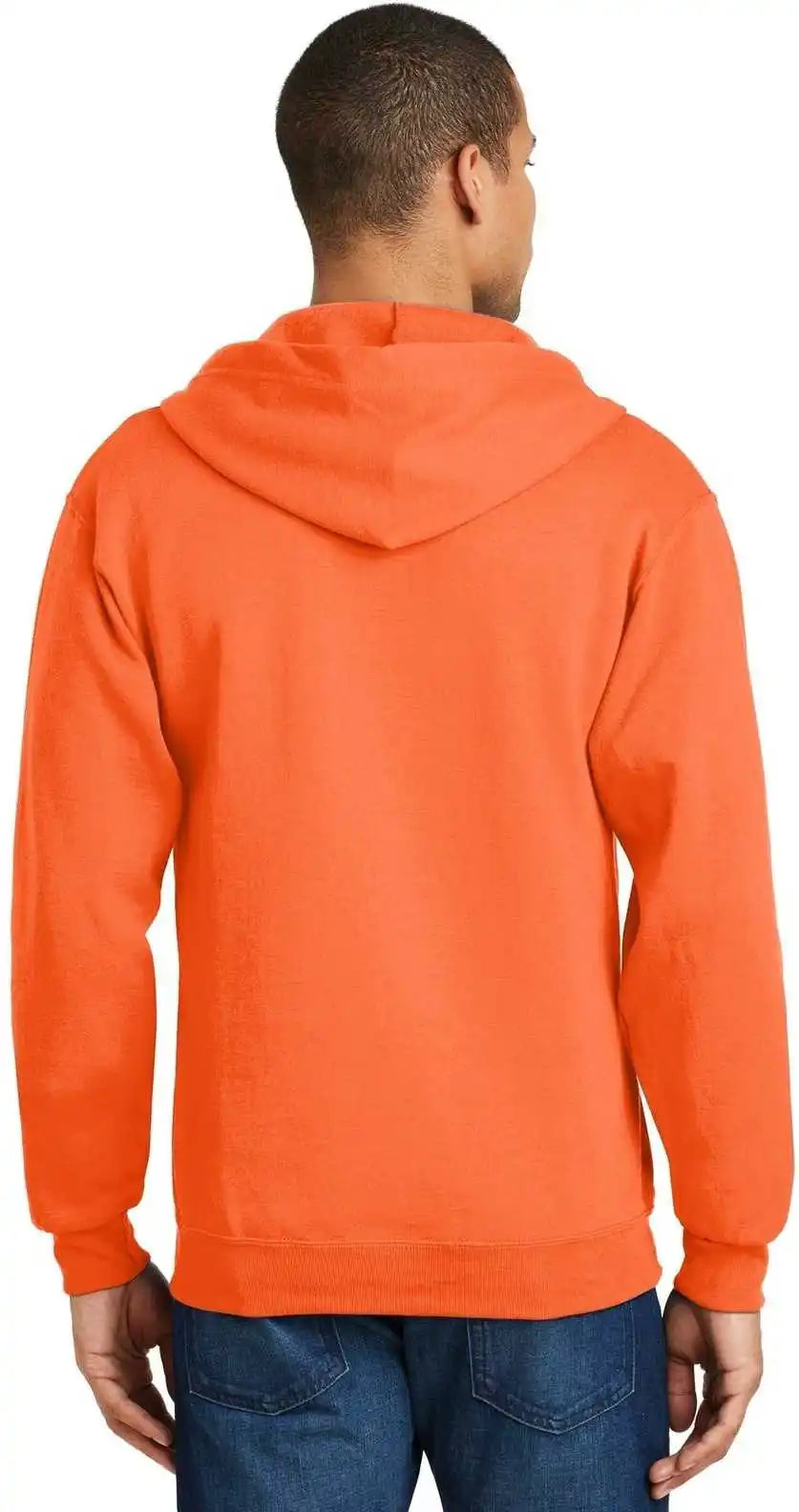 Jerzees 993m Nublend Full-zip Hooded Sweatshirt - Safety Orange