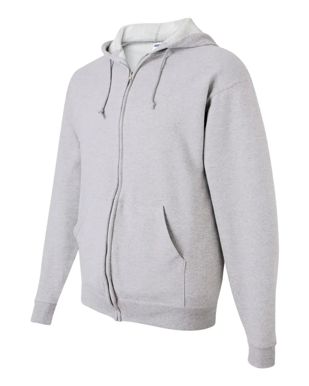 Jerzees 993mr Nublend Full-zip Hooded Sweatshirt - Ash