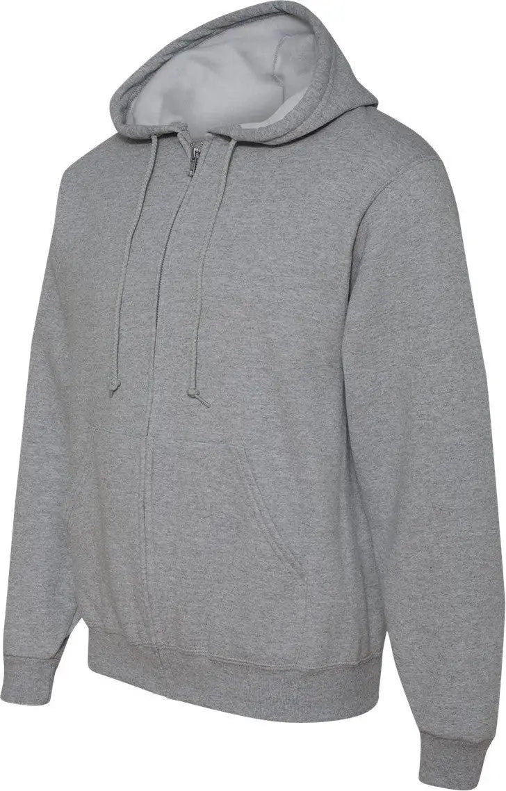 Jerzees 993mr Nublend Full-zip Hooded Sweatshirt - Athletic Heather