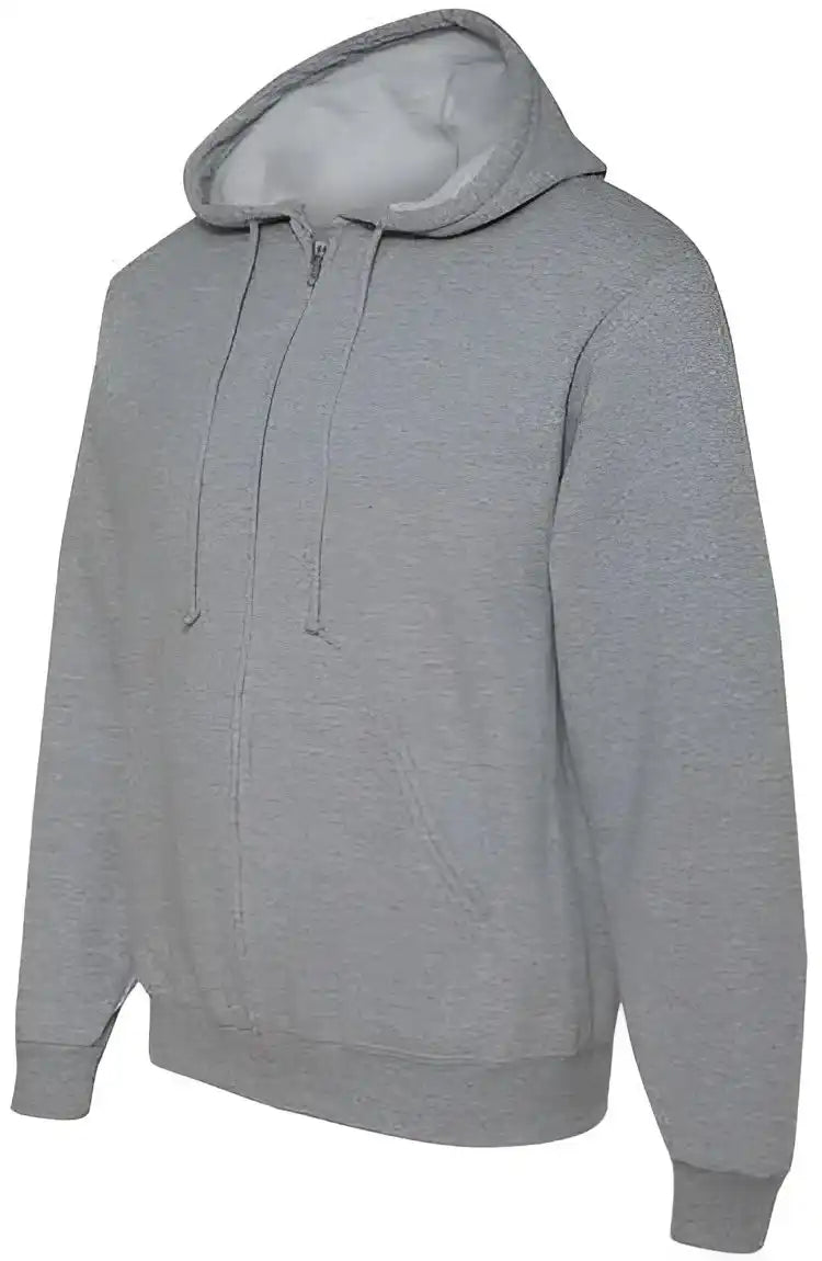 Jerzees 993mr Nublend Full-zip Hooded Sweatshirt - Athletic Heather