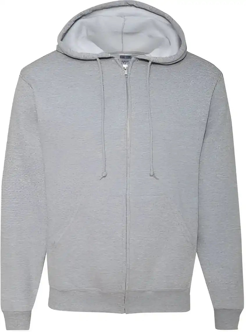 Jerzees 993mr Nublend Full-zip Hooded Sweatshirt - Athletic Heather