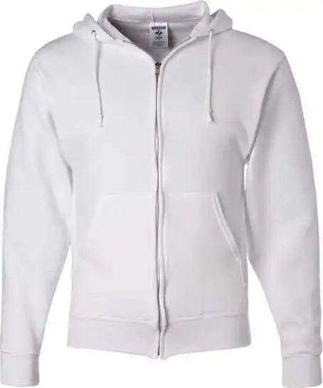 Jerzees 993mr Nublend Full Zip Hooded Sweatshirt White