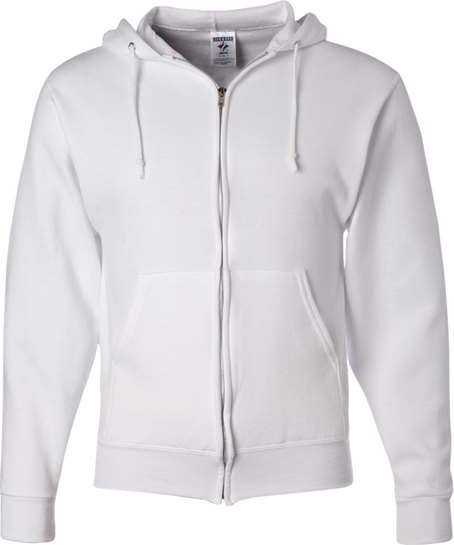 Jerzees 993mr Nublend Full-zip Hooded Sweatshirt - White