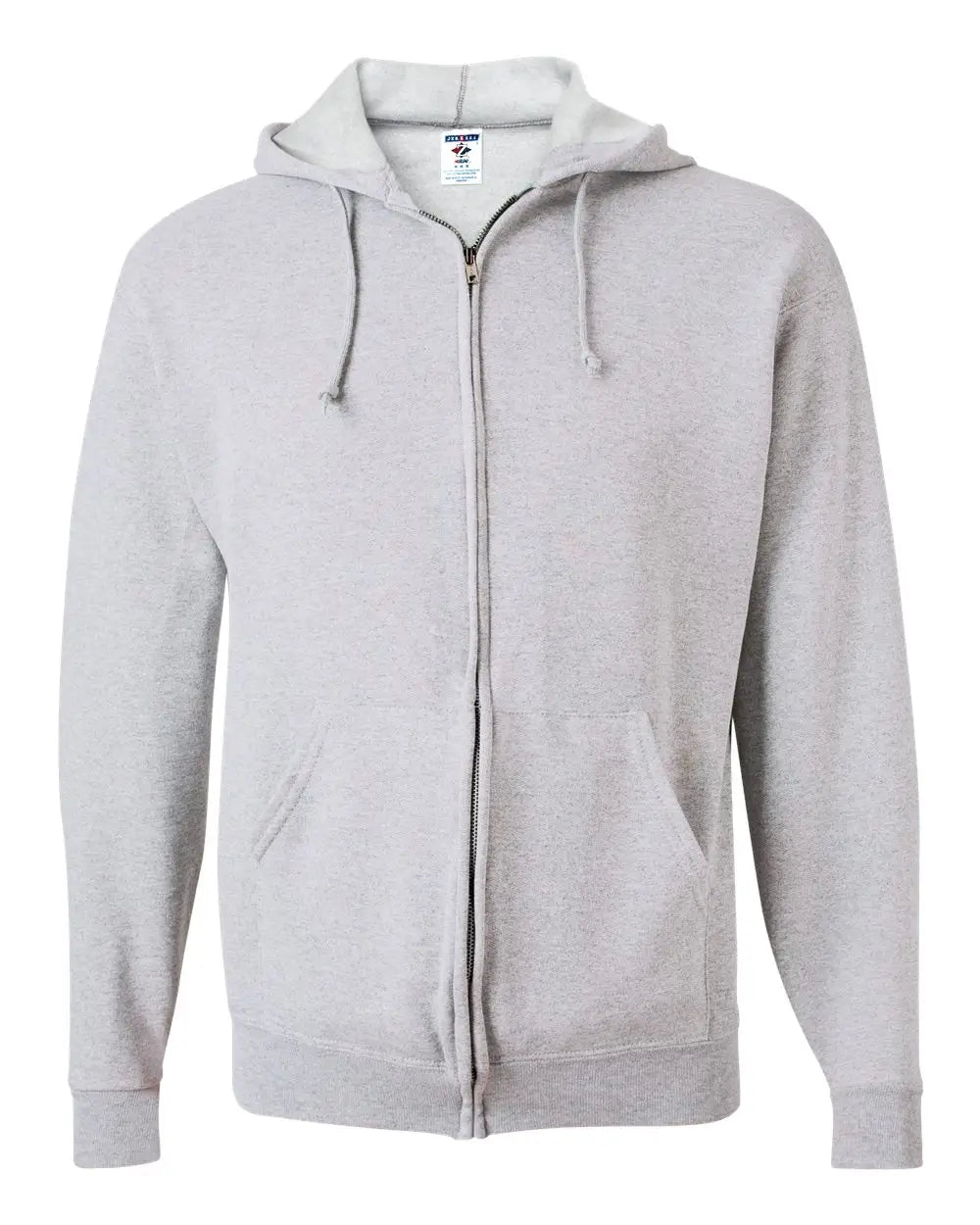 Jerzees 993mr Nublend® Full-zip Hooded Sweatshirt - Ash - Light Gray / l