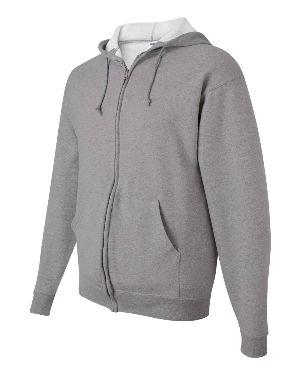 Jerzees 993mr Nublend® Full-zip Hooded Sweatshirt - Oxford - Light Gray / s