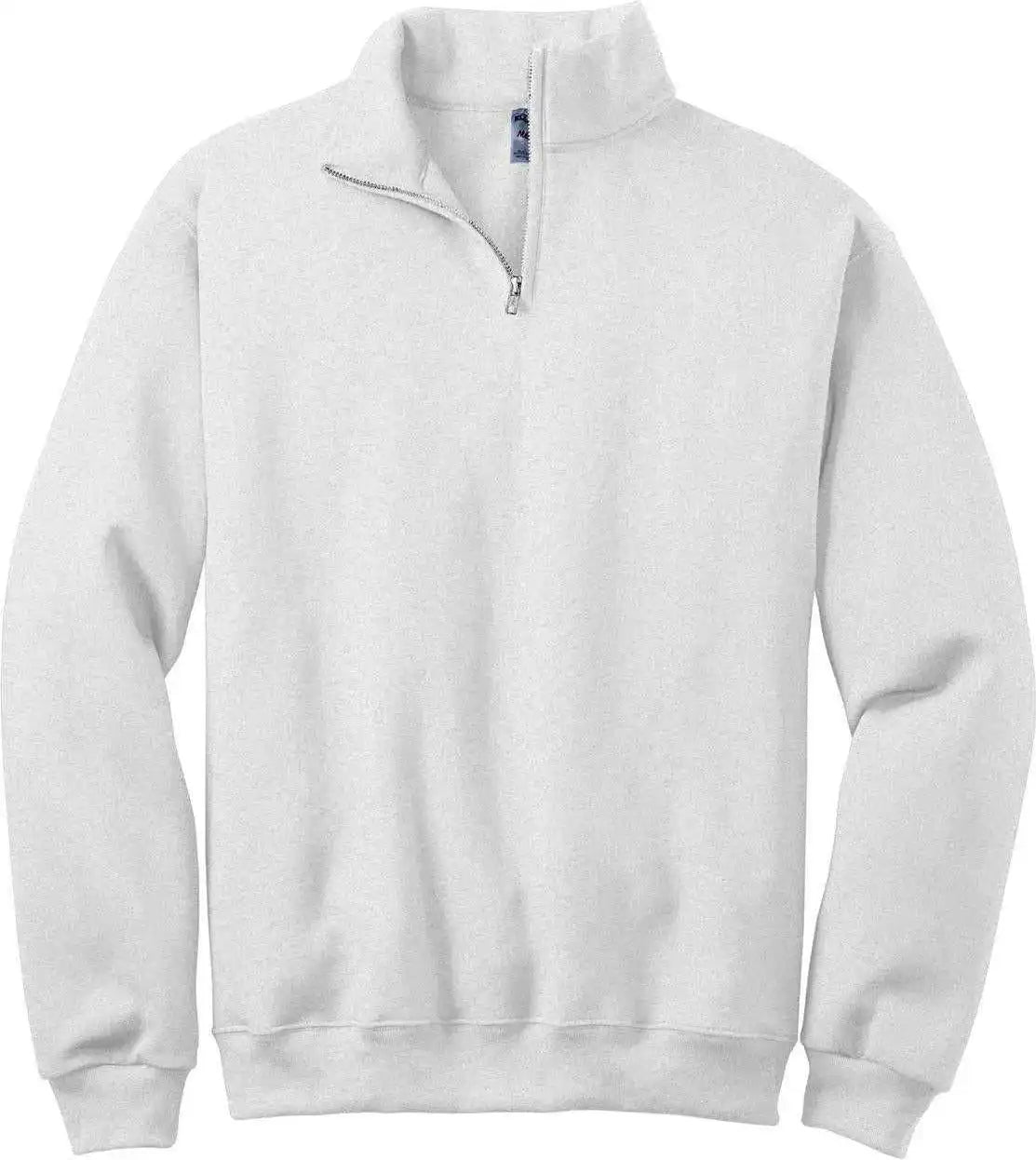 Jerzees 995m Nublend 1/4 Zip Cadet Collar Sweatshirt Ash