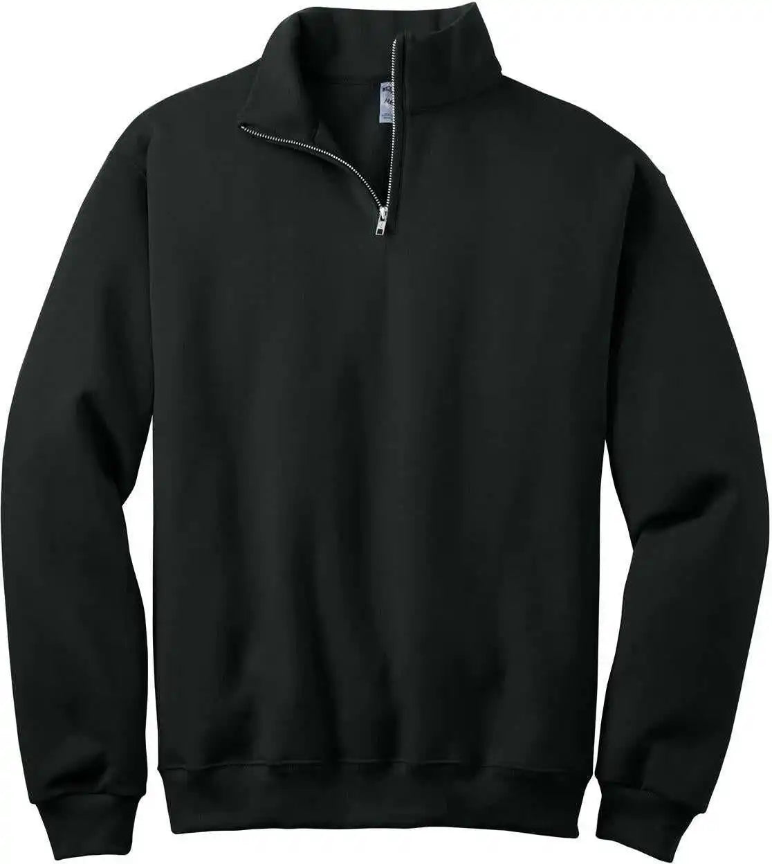 Jerzees 995m Nublend 1/4 Zip Cadet Collar Sweatshirt Black