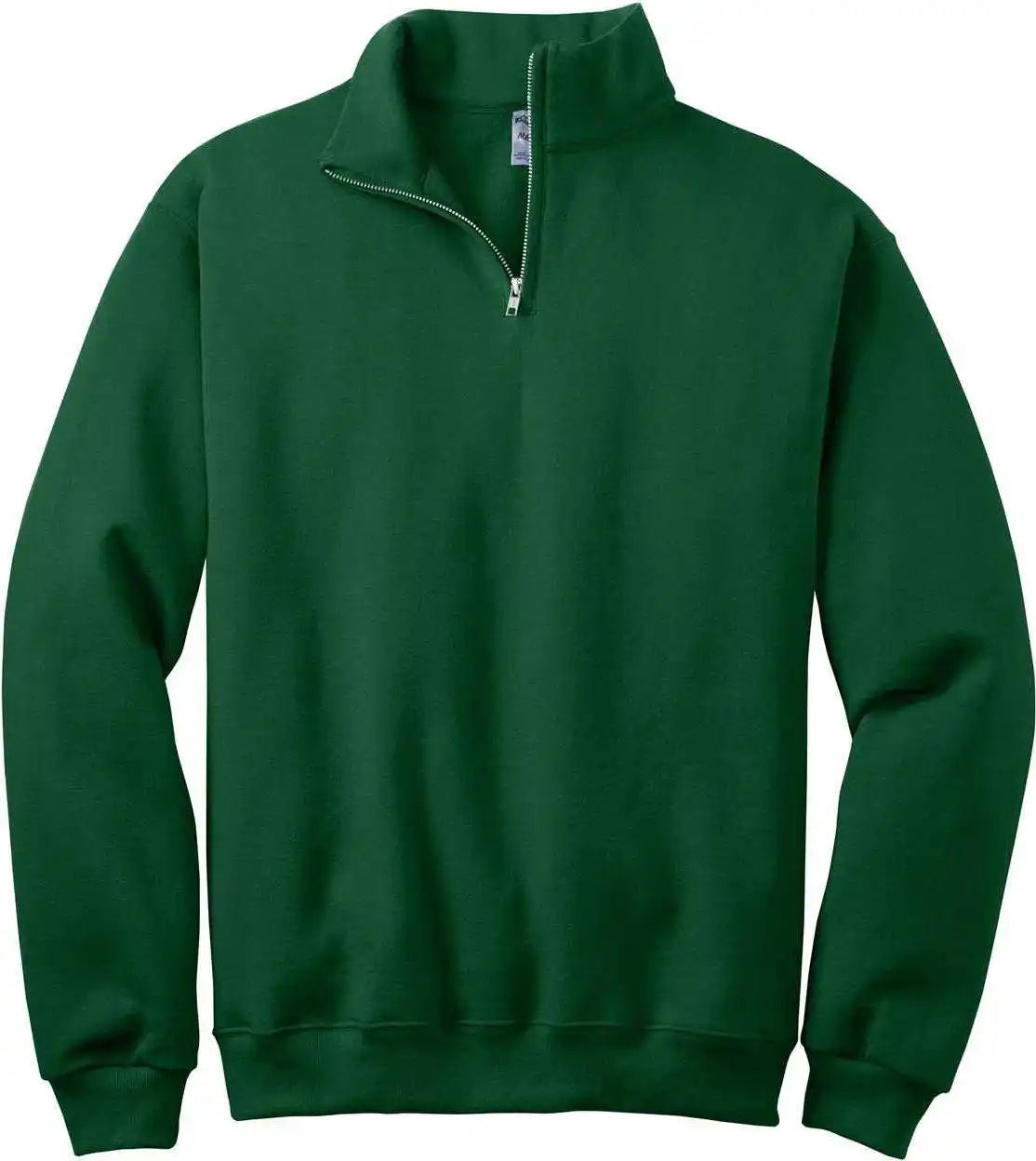 Jerzees 995m Nublend 1/4 Zip Cadet Collar Sweatshirt Forest Green