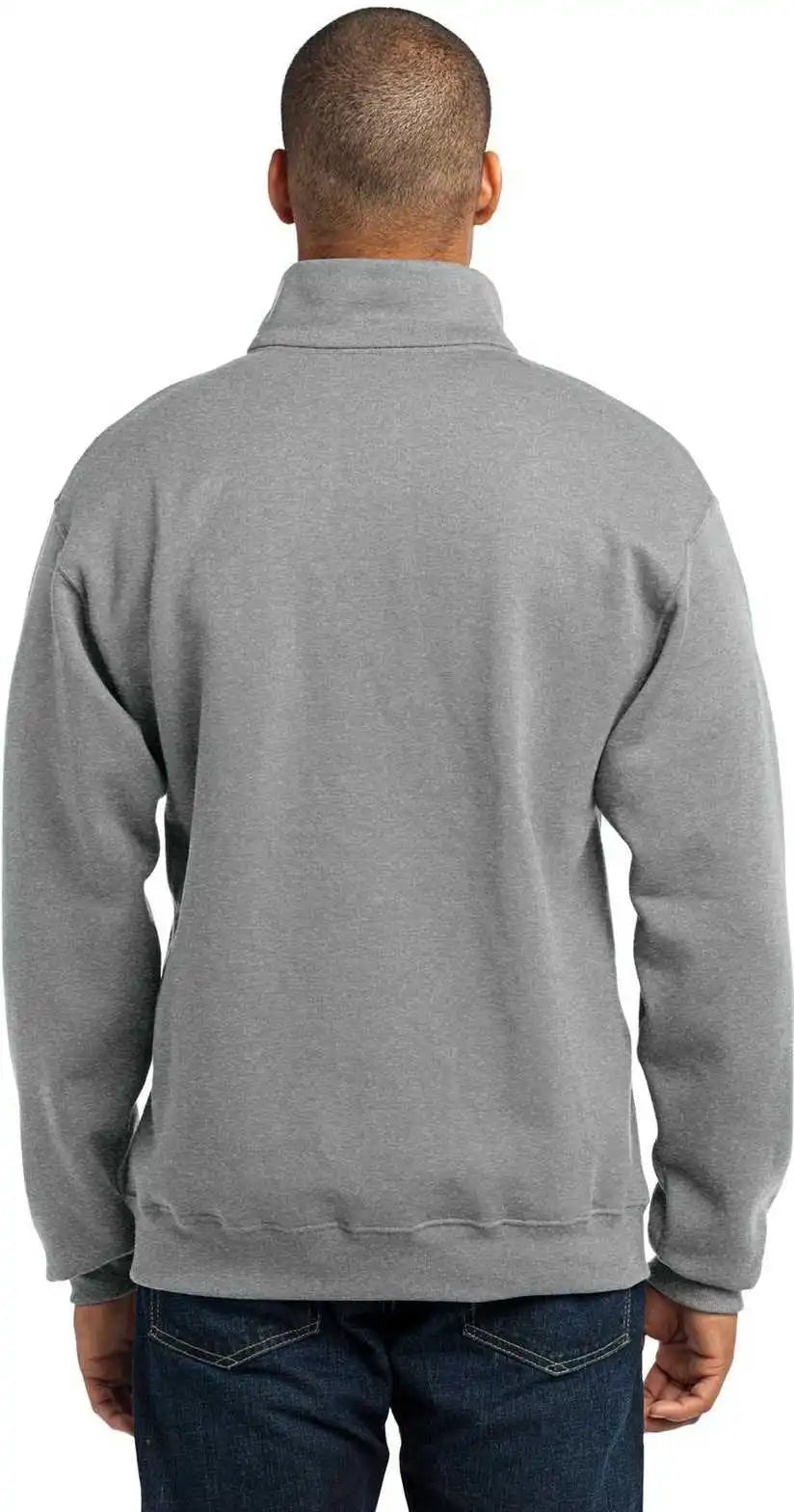 Jerzees 995m Nublend 1/4 Zip Cadet Collar Sweatshirt Oxford