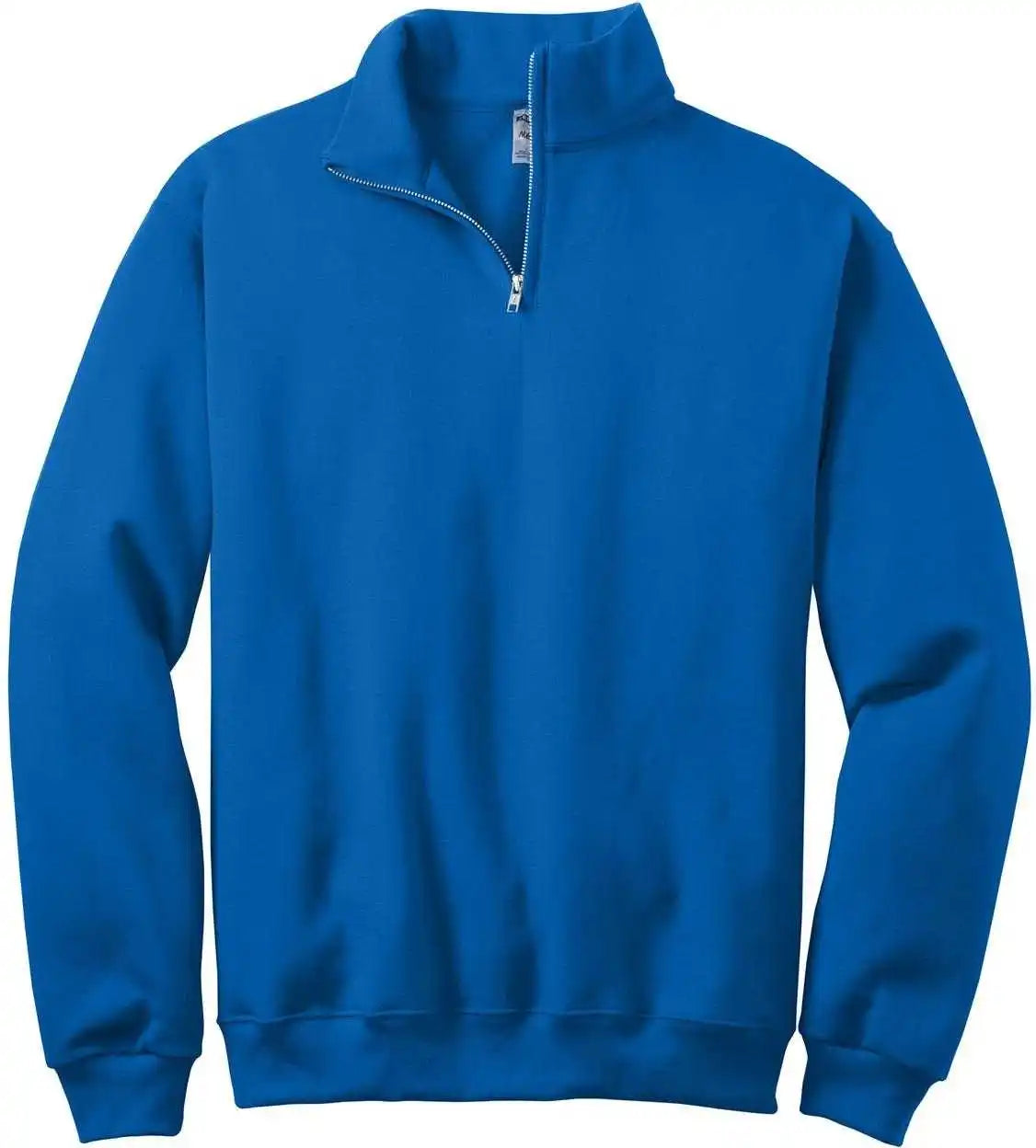 Jerzees 995m Nublend 1/4 Zip Cadet Collar Sweatshirt Royal