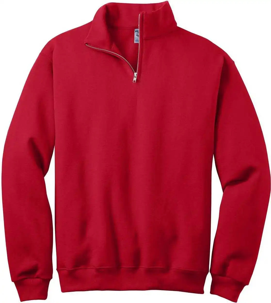 Jerzees 995m Nublend 1/4 Zip Cadet Collar Sweatshirt True Red