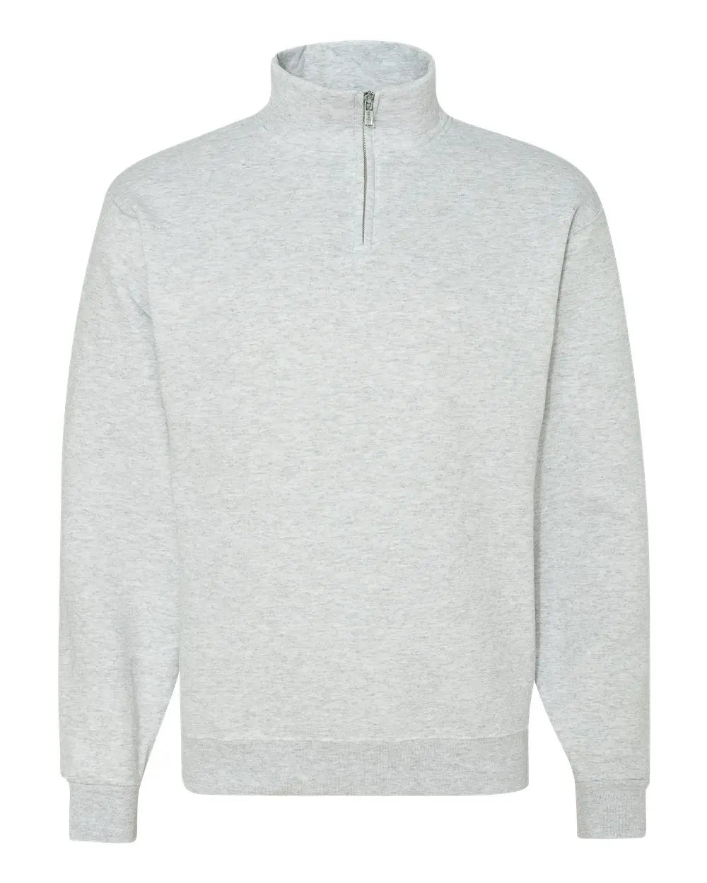 Jerzees 995mr Nublend® Cadet Collar Quarter-zip Sweatshirt - Ash