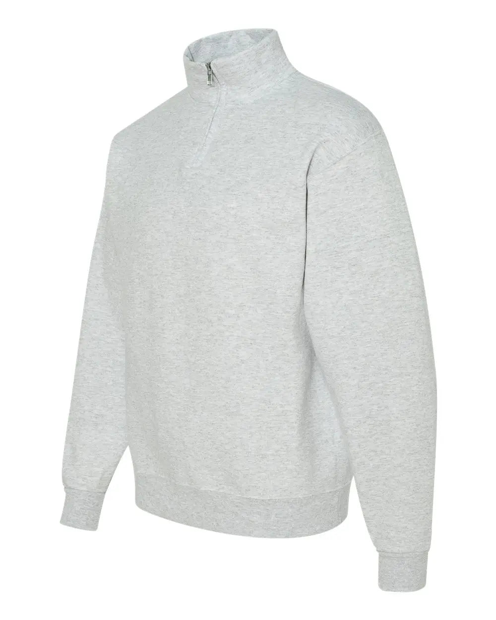 Jerzees 995mr Nublend® Cadet Collar Quarter-zip Sweatshirt - Ash - Light Gray / s