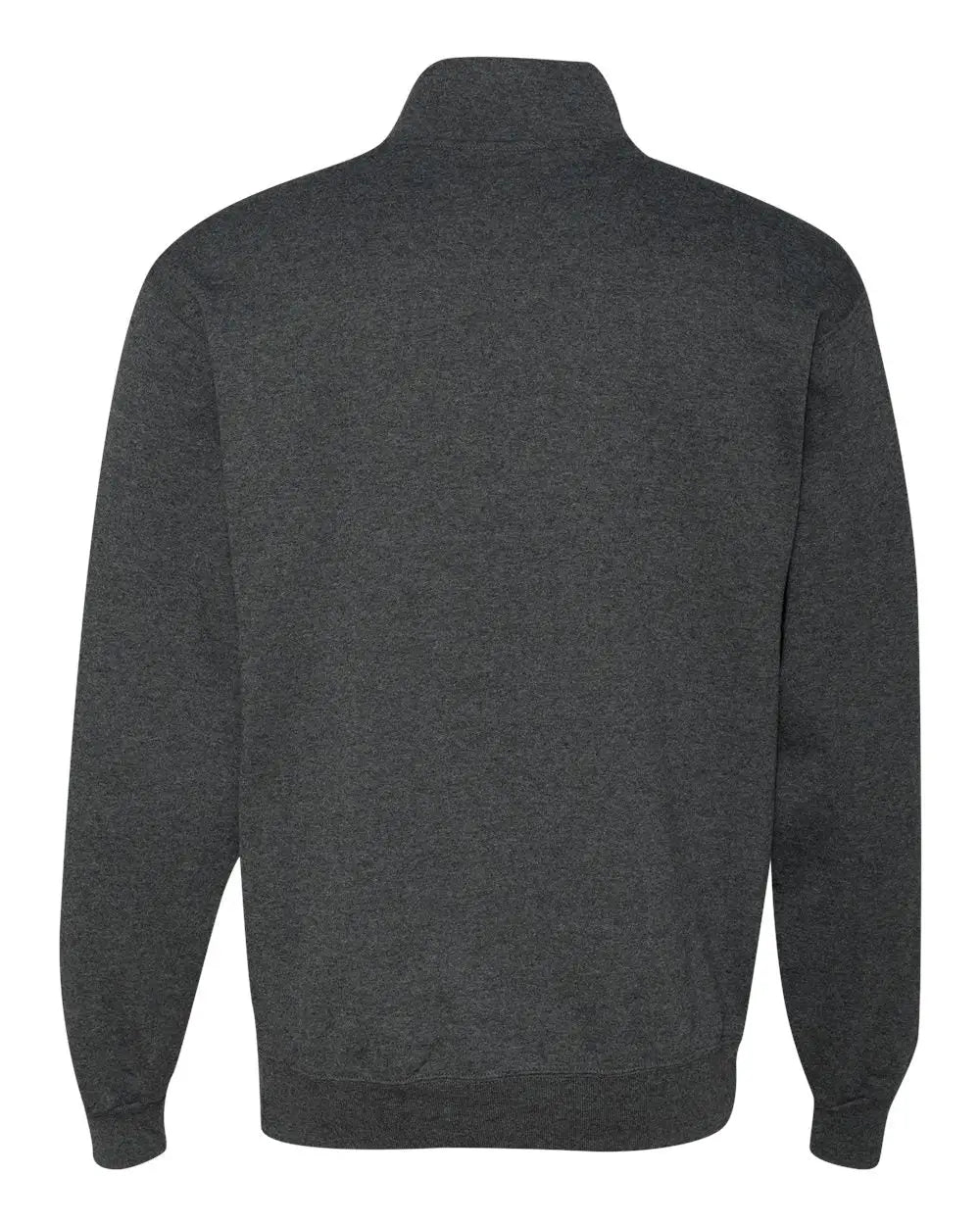 Jerzees 995mr Nublend® Cadet Collar Quarter-zip Sweatshirt - Black Heather