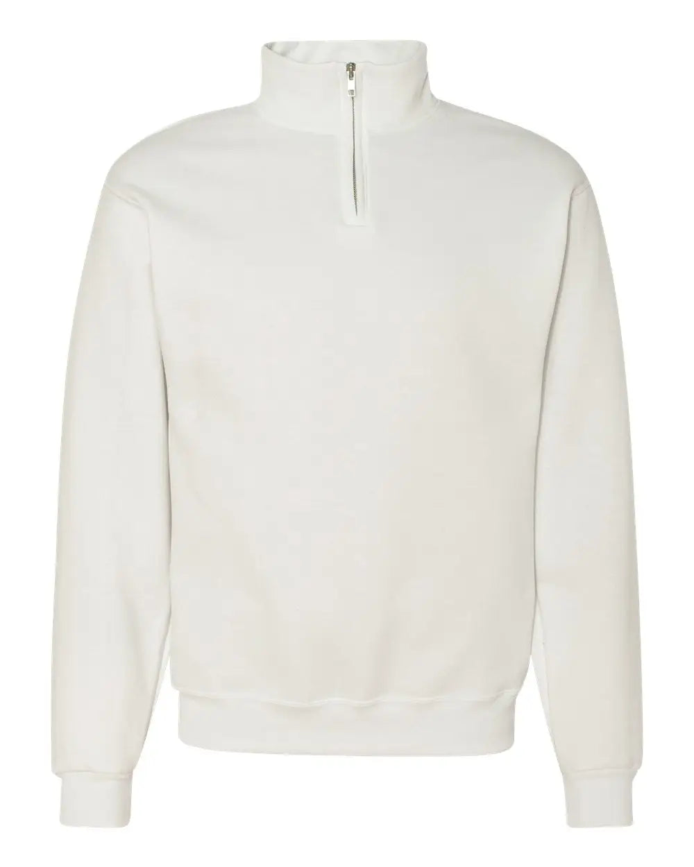 Jerzees 995mr Nublend® Cadet Collar Quarter-zip Sweatshirt - White
