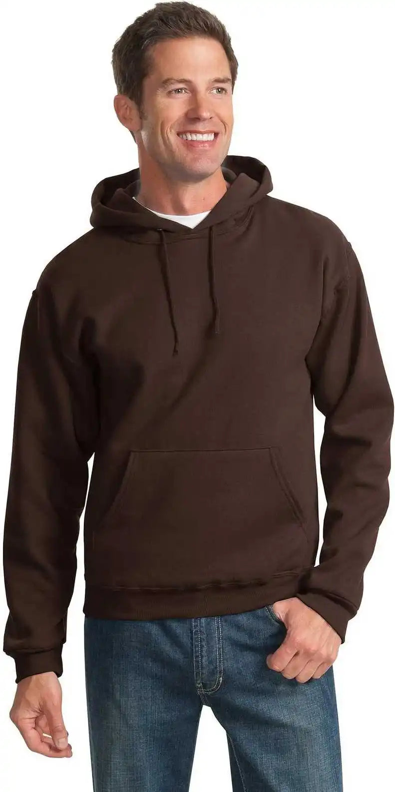 Jerzees 996mr Nublend Pullover Hooded Sweatshirt Chocolate