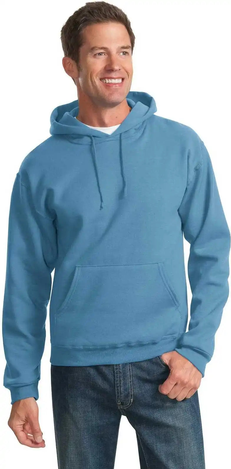 Jerzees 996mr Nublend Pullover Hooded Sweatshirt Columbia Blue