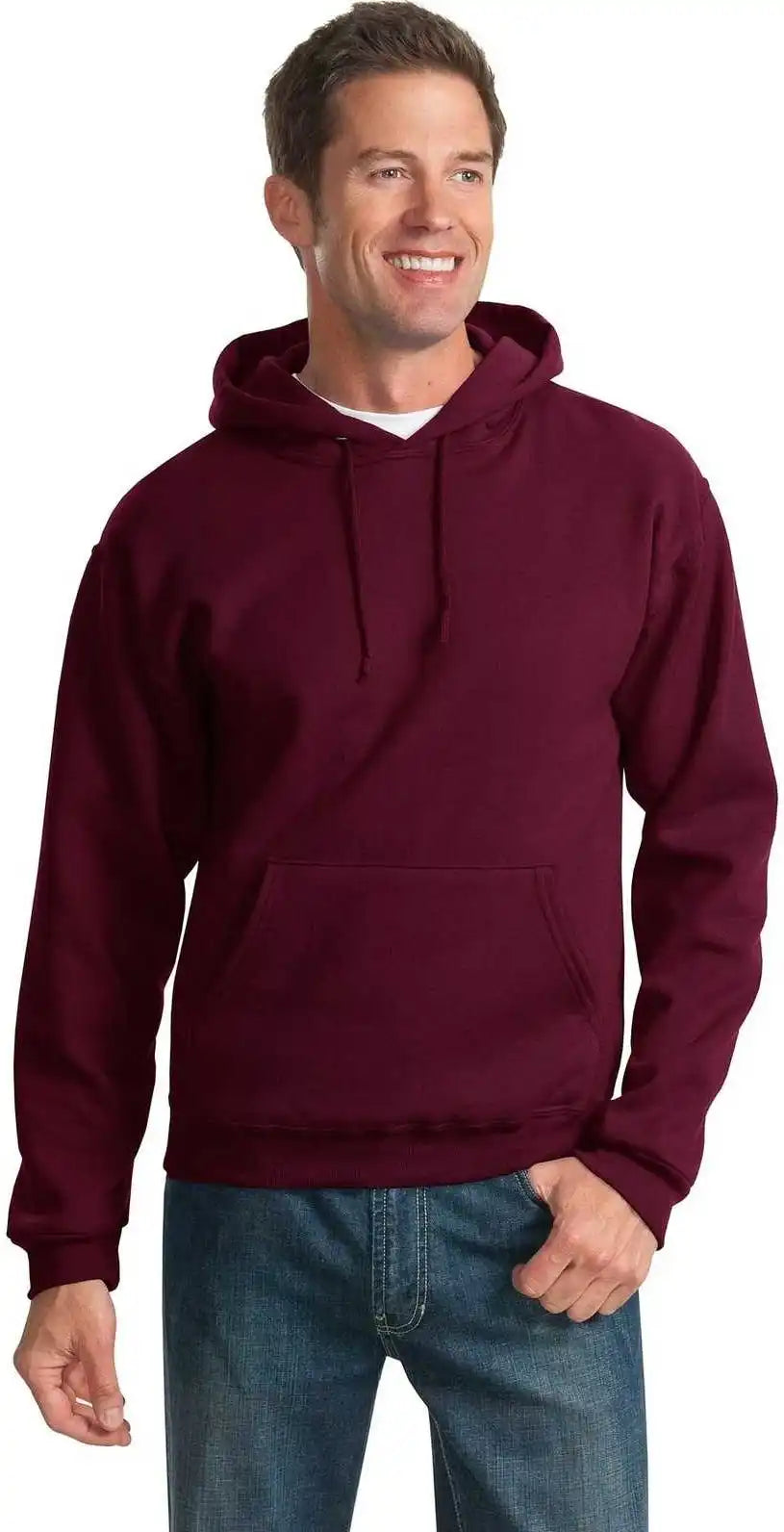 Jerzees 996mr Nublend Pullover Hooded Sweatshirt Maroon