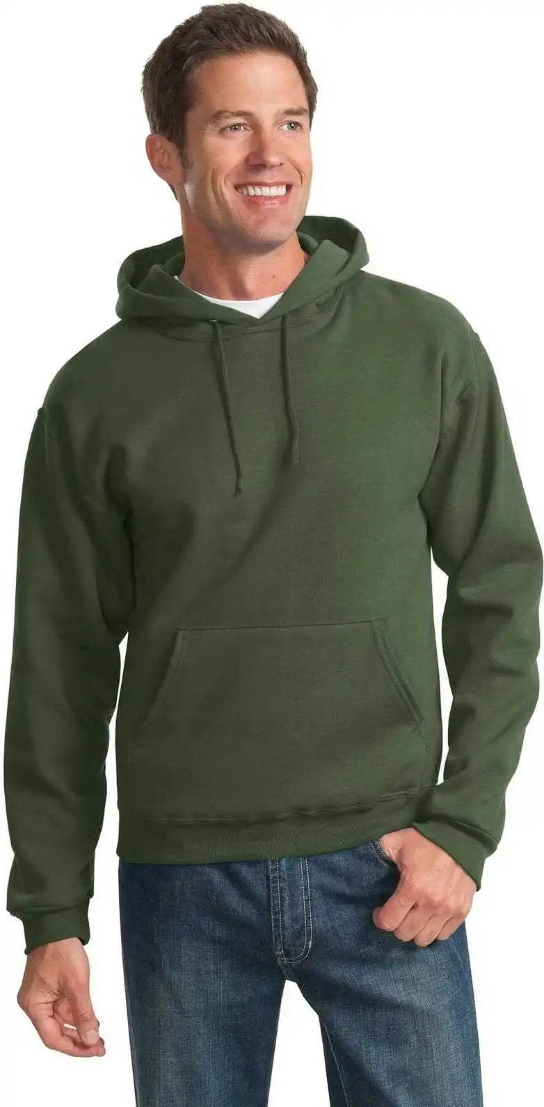 Jerzees 996mr Nublend Pullover Hooded Sweatshirt - Military Green