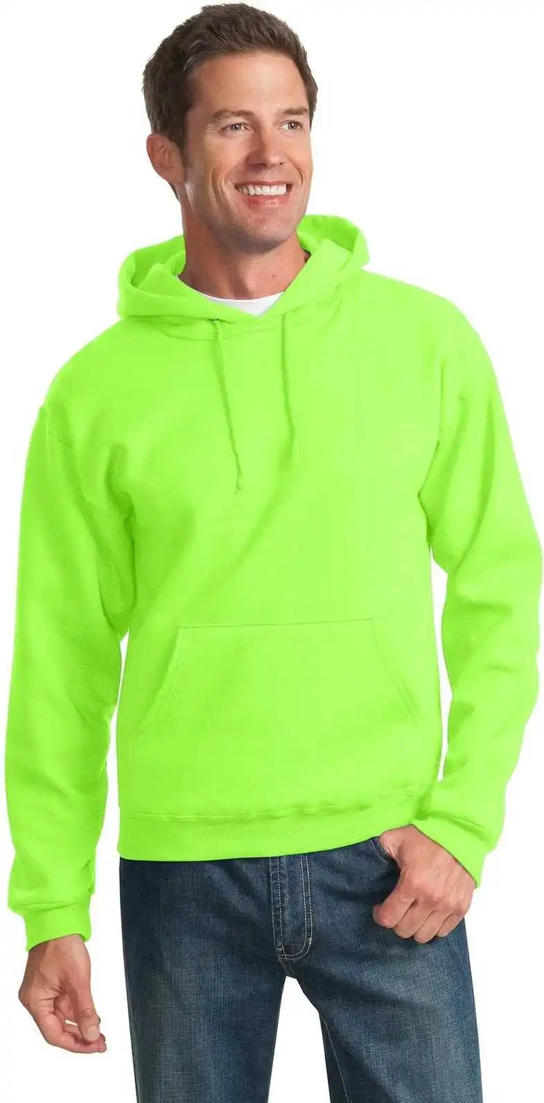 Jerzees 996mr Nublend Pullover Hooded Sweatshirt Neon Green