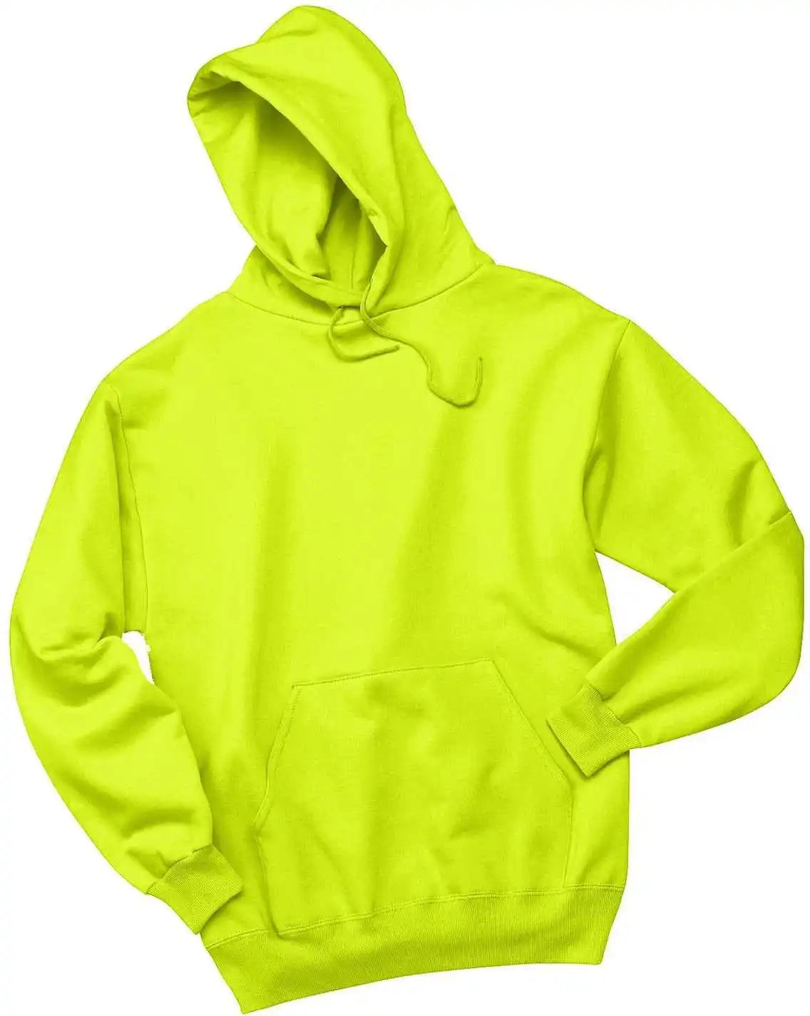 Jerzees 996mr Nublend Pullover Hooded Sweatshirt Safety Green