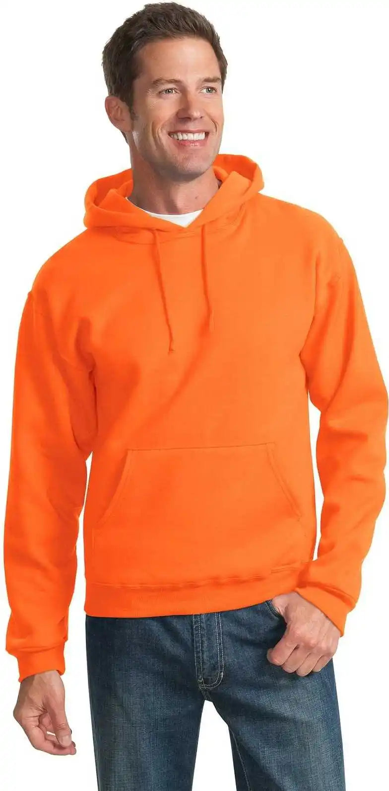 Jerzees 996mr Nublend Pullover Hooded Sweatshirt Safety Orange