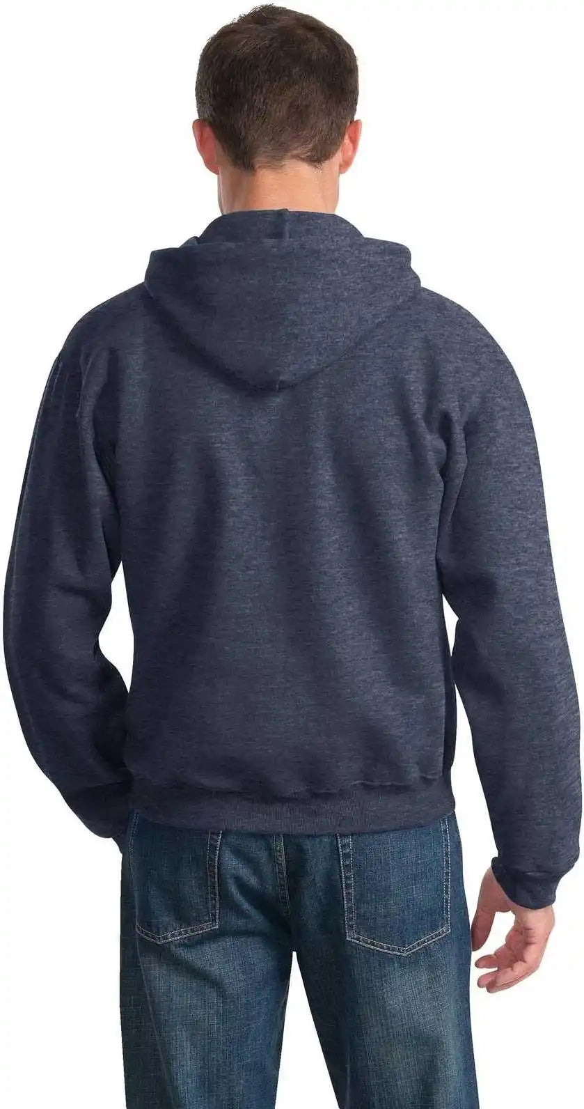 Jerzees 996mr Nublend Pullover Hooded Sweatshirt - Vintage Heather Navy