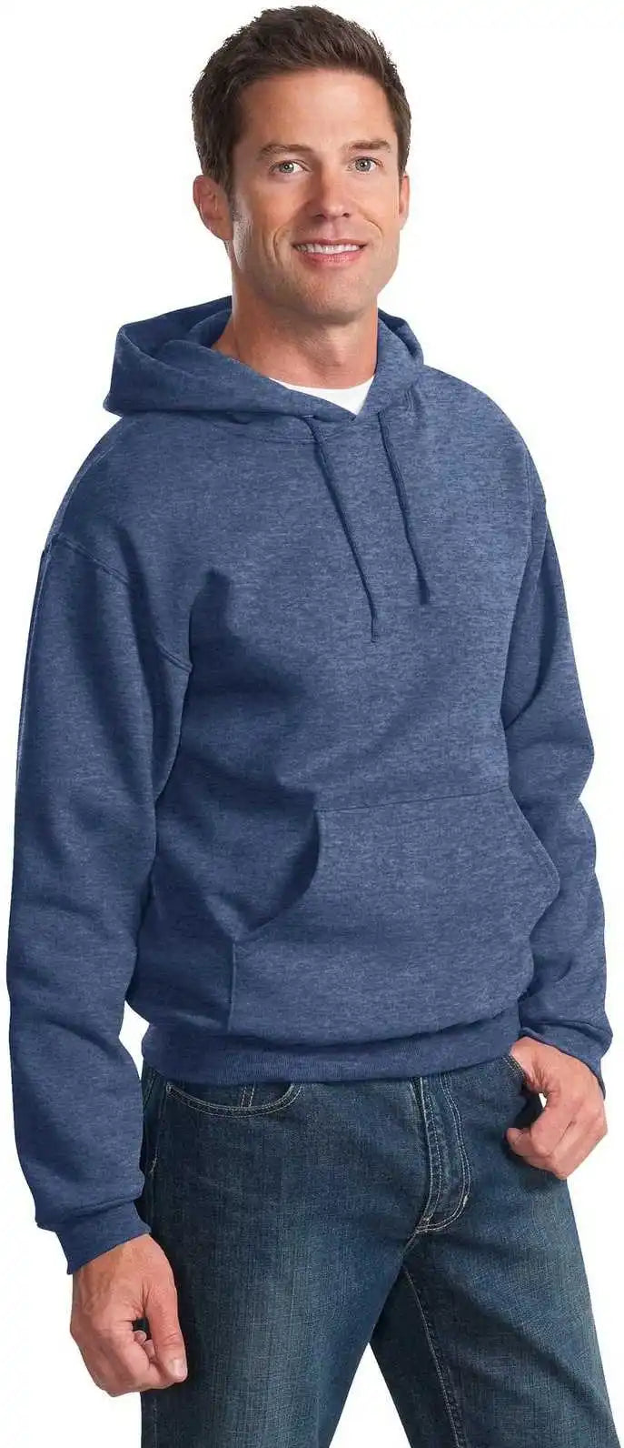 Jerzees 996mr Nublend Pullover Hooded Sweatshirt - Vintage Heather Blue