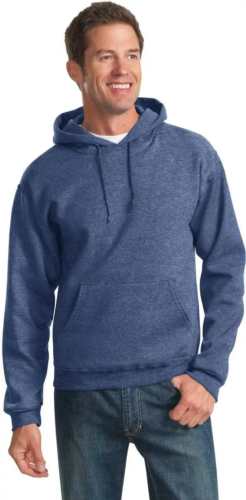 Jerzees 996mr Nublend Pullover Hooded Sweatshirt Vintage Heather Blue